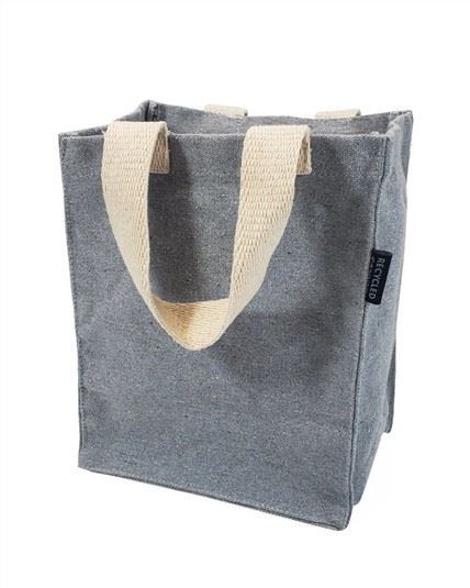 Cartable en coton recyclé avec soufflet intégral